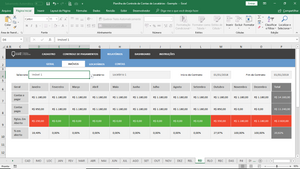 Planilha de Controle de Contas de Locatários em Excel 4.0