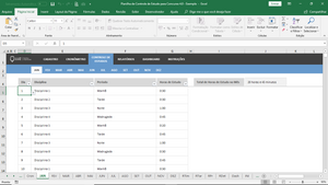 Planilha de Controle de Estudo para Concurso em Excel 4.0