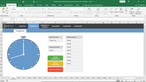 Planilha de Controle de Estudo para Concurso em Excel 4.0