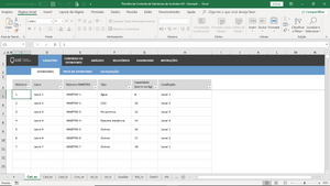 Planilha de Controle de Extintores de Incêndio em Excel 4.0