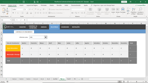 Planilha de Controle de Extintores de Incêndio em Excel 4.0