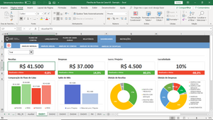 Pacote com Planilhas e Apostila: Controle Financeiro em Excel