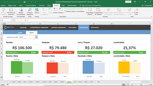 Planilha de Planejamento Financeiro Empresarial em Excel 4.0