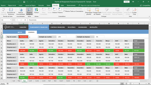 Planilha de Planejamento Financeiro Empresarial em Excel 4.0