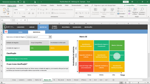 Planilha Matriz GE / McKinsey em Excel 4.0