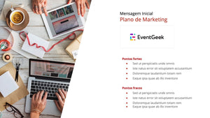 Apresentação de Plano de Marketing em Google Slides