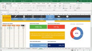 Pacote de Planilhas para Fretes Fracionados em Excel