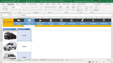 Load image into Gallery viewer, Planilha de Cálculo de Fretes Cubados por Caminhão em Dashboard
