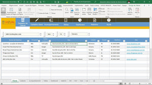 Planilha de Acompanhamento de Vendas e Clientes em Dashboard