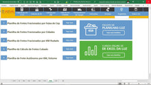 Load image into Gallery viewer, Planilha de Cálculo para Formação do Frete Peso Fracionado em Excel
