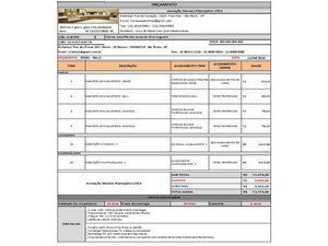 Planilha para orçamentos de moveis planejados Versão 1.0.0