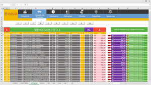 Pacote de Planilhas para Autopeças em Excel 5.0