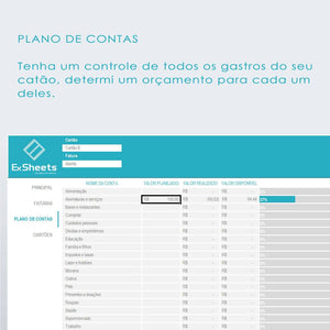 Planilha de Controle de Cartão de Crédito em Excel